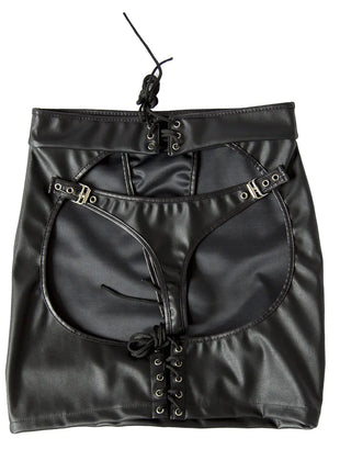 Conjunto de Pantalones de Cuero para Mujer y Ropa Interior de Bondage