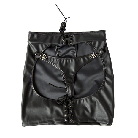 Conjunto de Pantalones de Cuero para Mujer y Ropa Interior de Bondage
